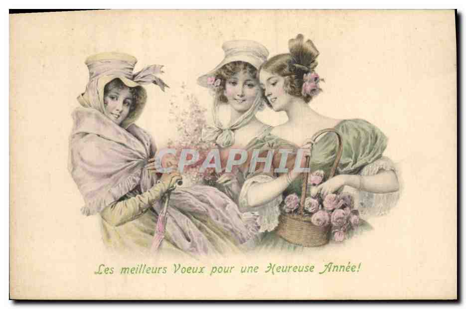 CPA Fantaisie Illustrateur Femmes 