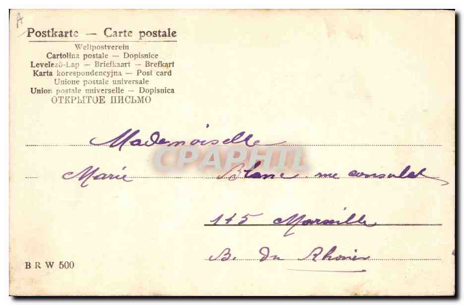 CPA Fantaisie Illustrateur Femme  — Rückseite