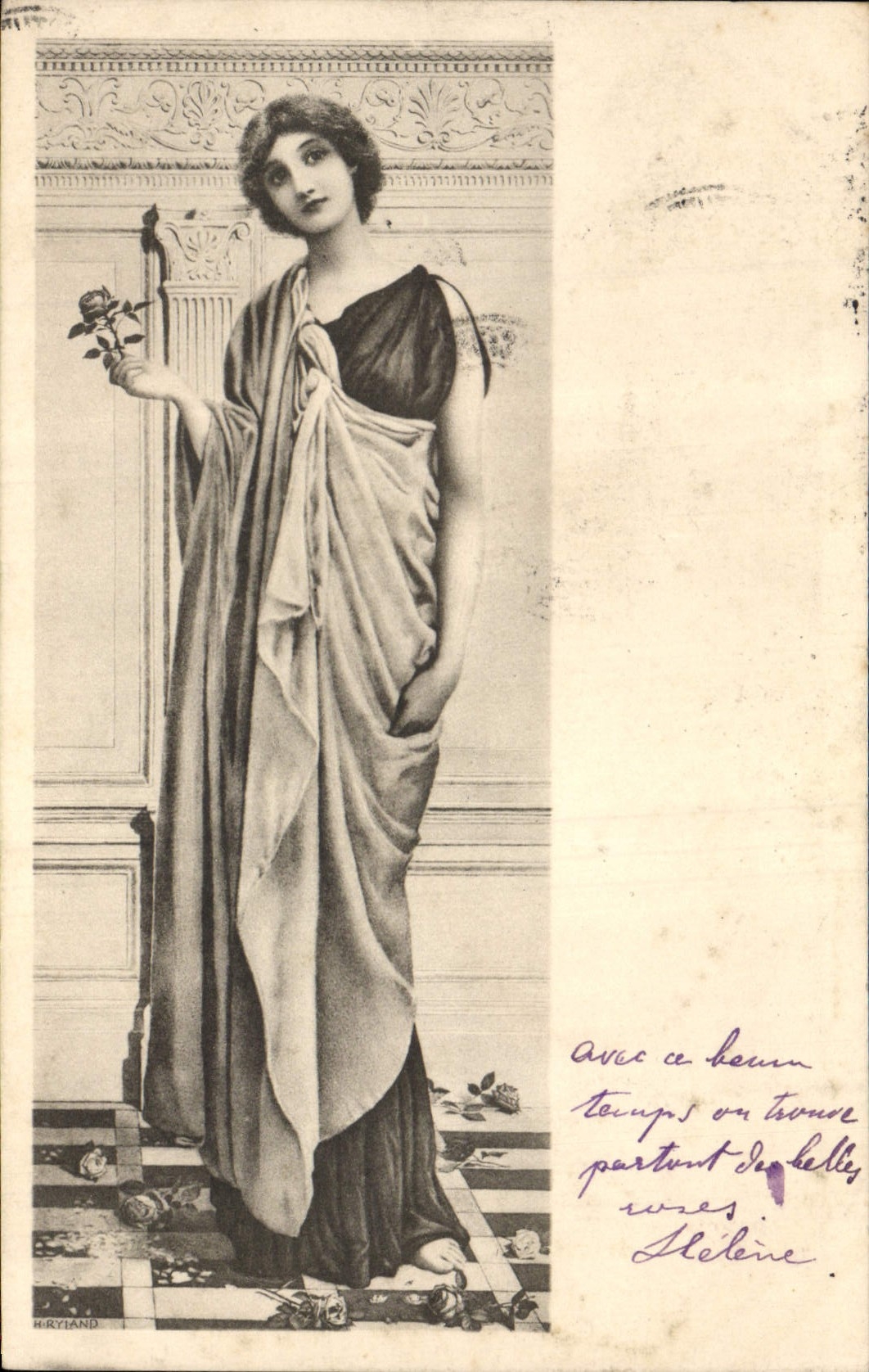 CPA Fantaisie Illustrateur Femme 
