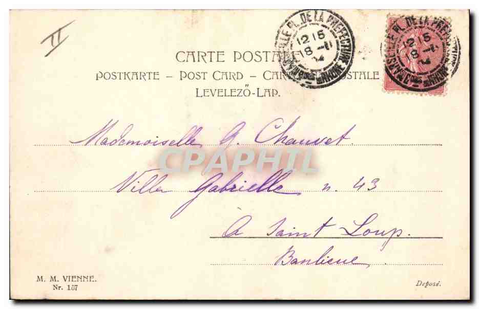 CPA Fantaisie Illustrateur Femme  — Rückseite