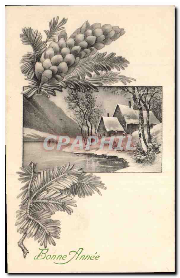 CPA Fantaisie Illustrateur Bonne annee 