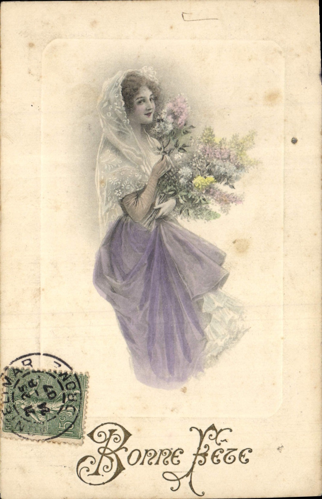 CPA Fantaisie Illustrateur Femme 