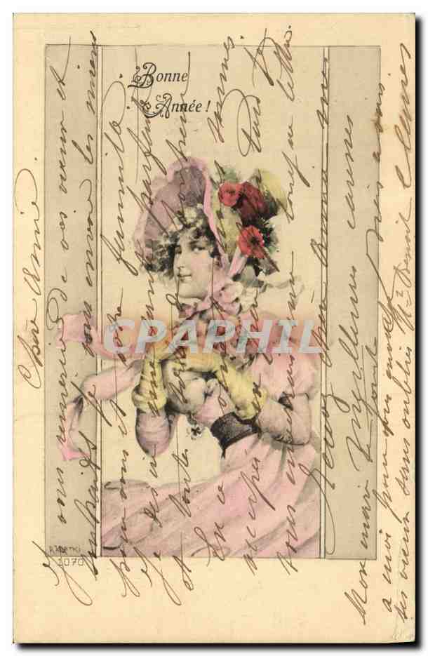 CPA Fantaisie Illustrateur Femme 