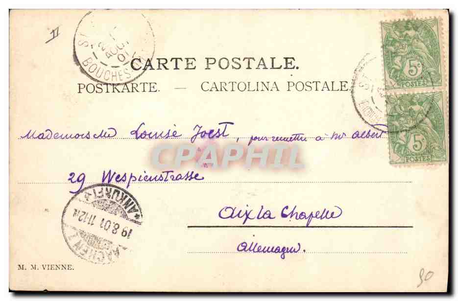 CPA Fantaisie Illustrateur Femme Agneau — Rückseite