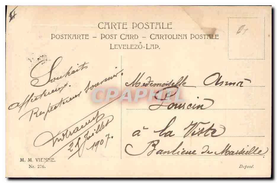 CPA Fantaisie Illustrateur Femme  — Rückseite