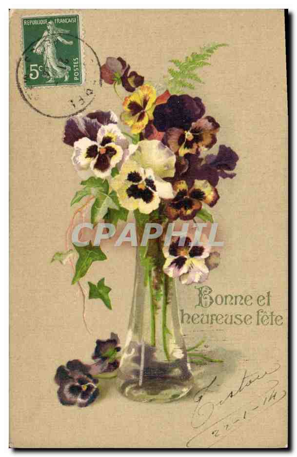CPA Fantaisie Fleurs 