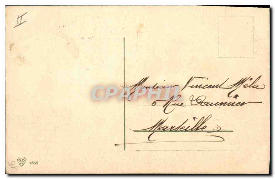 CPA Fantaisie Fleurs  — Verso