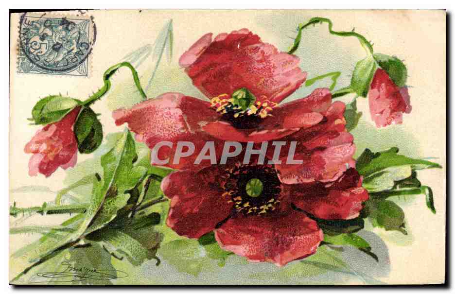 CPA Fantaisie Fleurs 