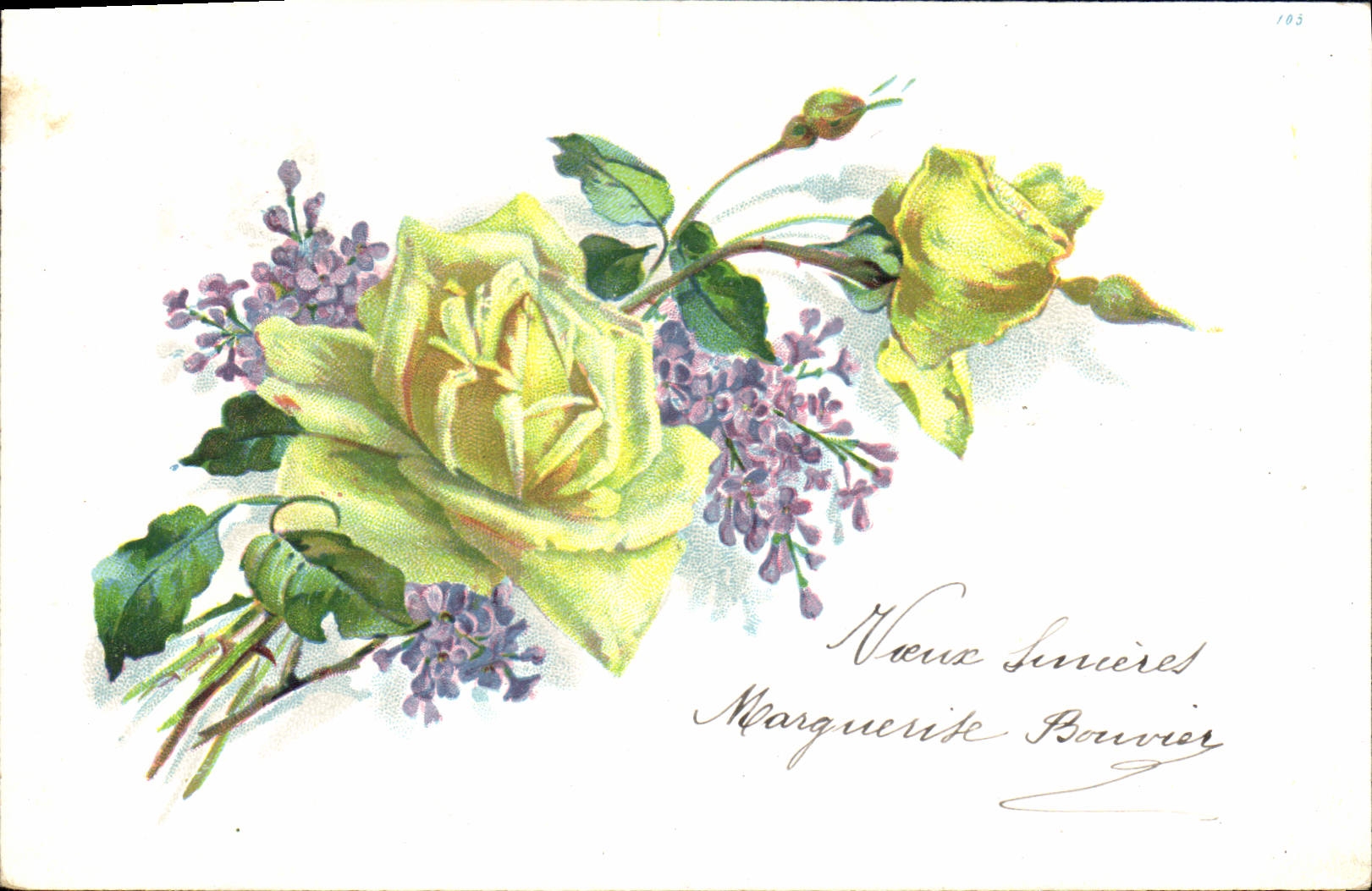CPA Fantaisie Fleurs 