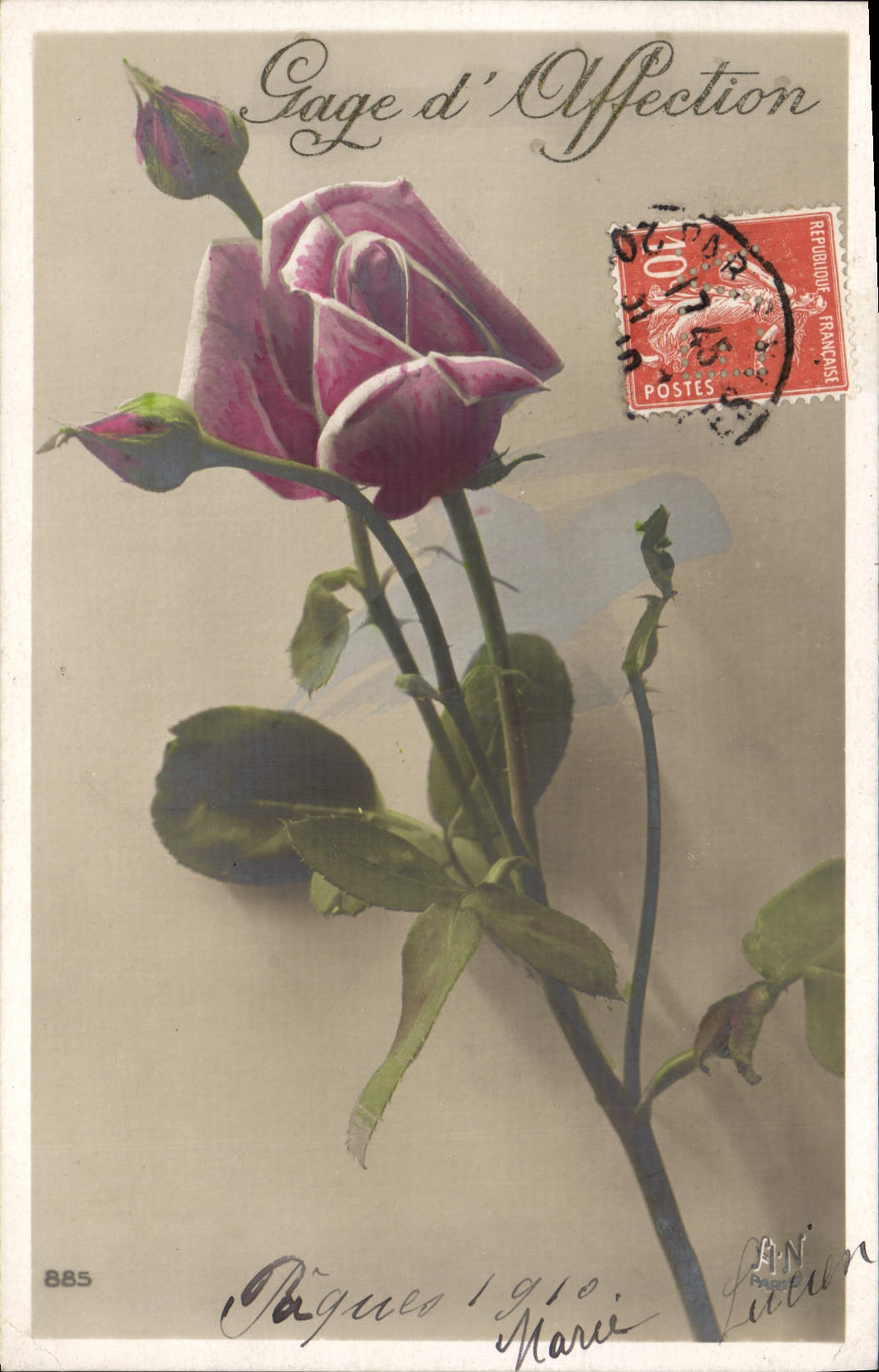 CPA Fantaisie Fleurs 