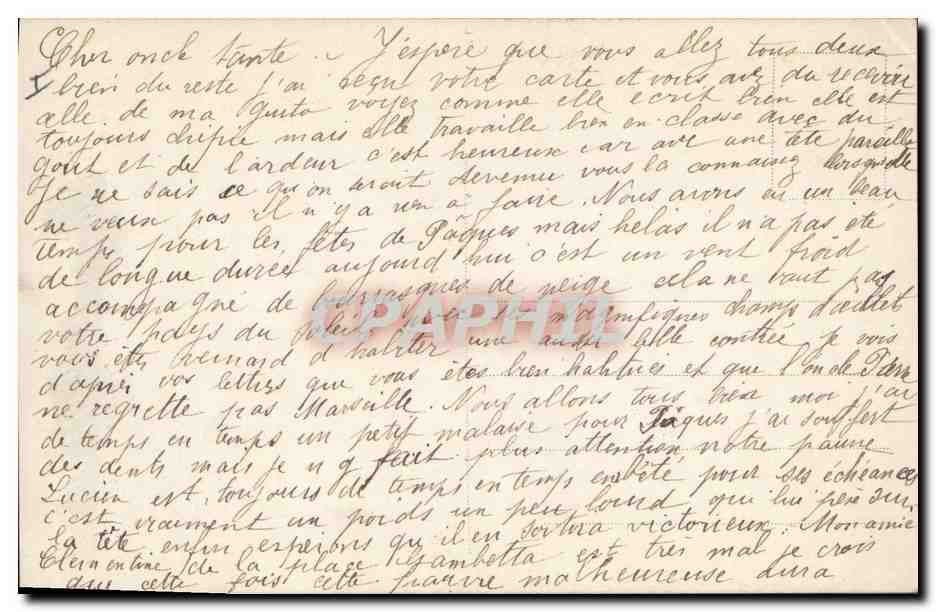 CPA Fantaisie Fleurs  — Verso