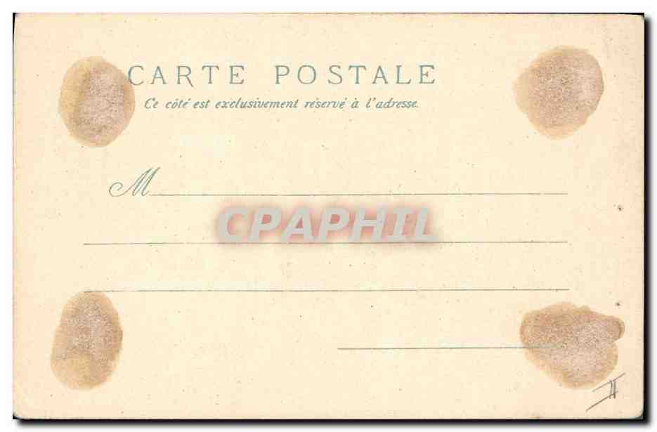 CPA Fantaisie Fleurs  — Rückseite