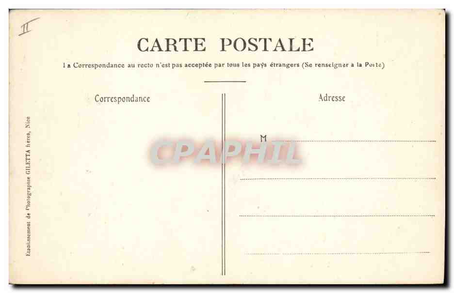 CPA Monaco Kiosque et terrasses  — Rückseite