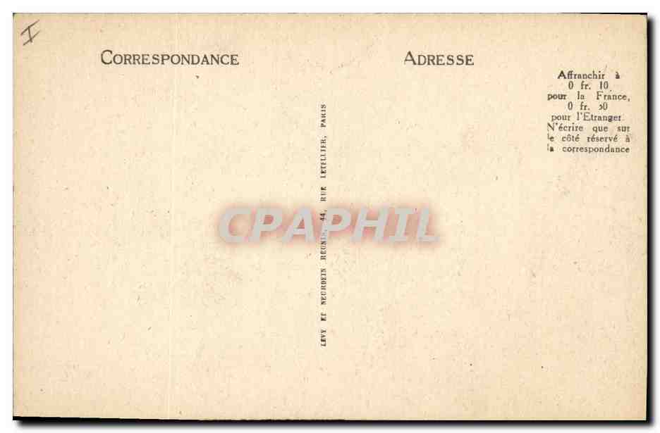 CPA Phare Le Havre Pendant la tempete — Rückseite