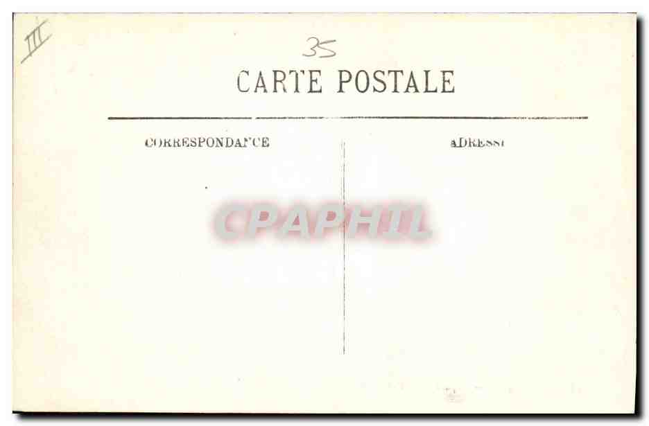 CPA Phare Cancale Depart de la caravane Bateaux — Rückseite