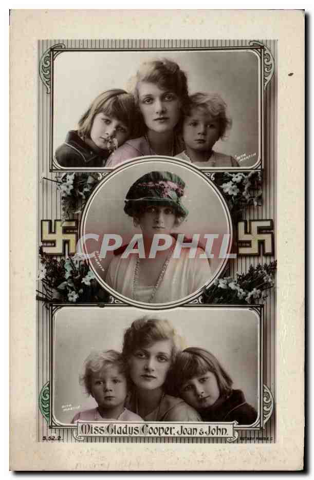 CPM Militaria Miss Gladys Cooper Nazi Croix gammee Svastika