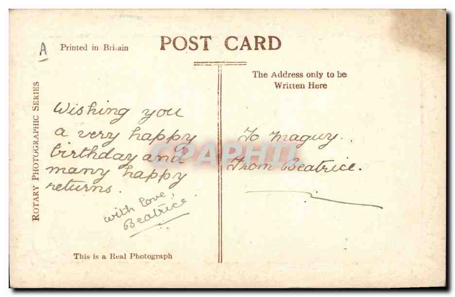 CPM Militaria Miss Gladys Cooper Nazi Croix gammee Svastika — Rückseite