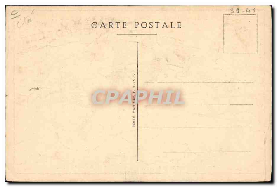 Tarjeta postal moderna Militaria La defensa elástica Adolf Hitler Nazi Stalingrado Berlín Viena Caen Rostov Roma París — Reverso