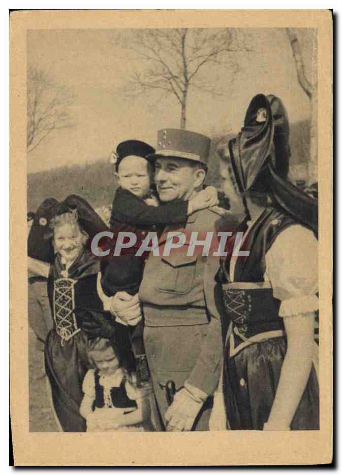 CPM Militaria Le General de Lattre en Alsace Mars 1945