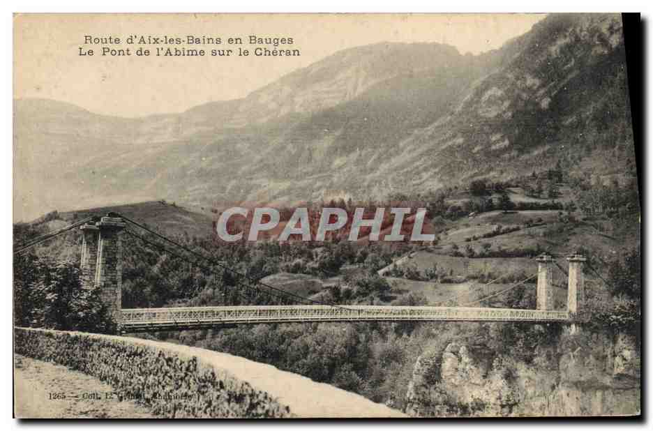 CPA Pont de l'Abime sur le Cheran Route d'Aix les Bains en Bauge