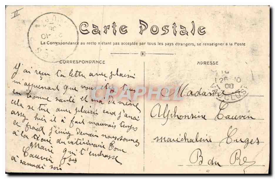 CPA Pont Avignon Profil du pont suspendu sur le Rhone — Rückseite