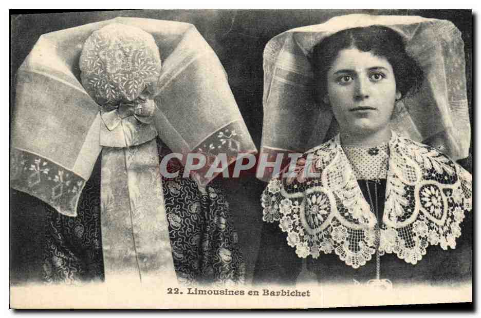CPA Folklore Limousines en Barbichet