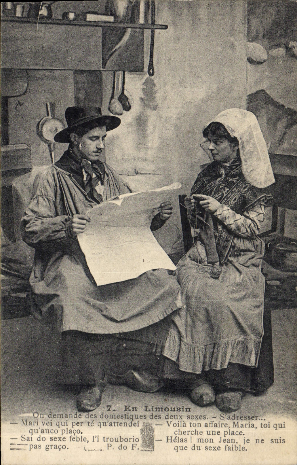 CPA Folklore Limousin