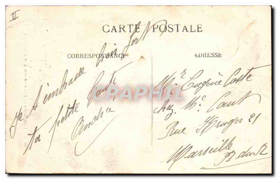CPA Folklore Limousin Enfants — Verso