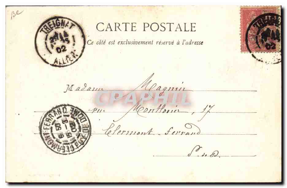 CPA Folklore Vieux paysan Creusois — Verso