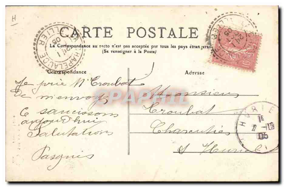 Vendeuse à la Foire — Type du Centre — M.T. I.L. n°515 — Reverso