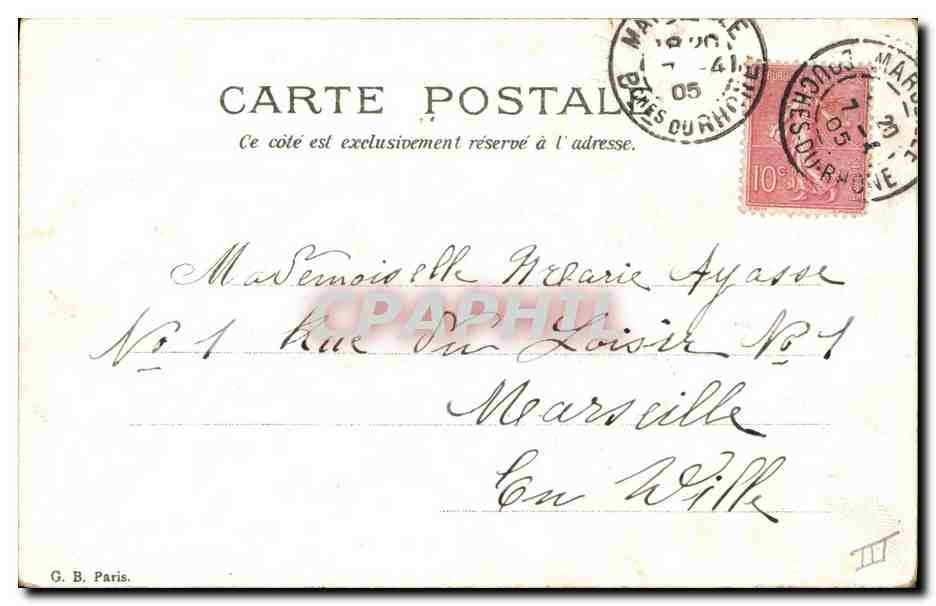 CPA Fantaisie Fleurs Enfant  — Verso