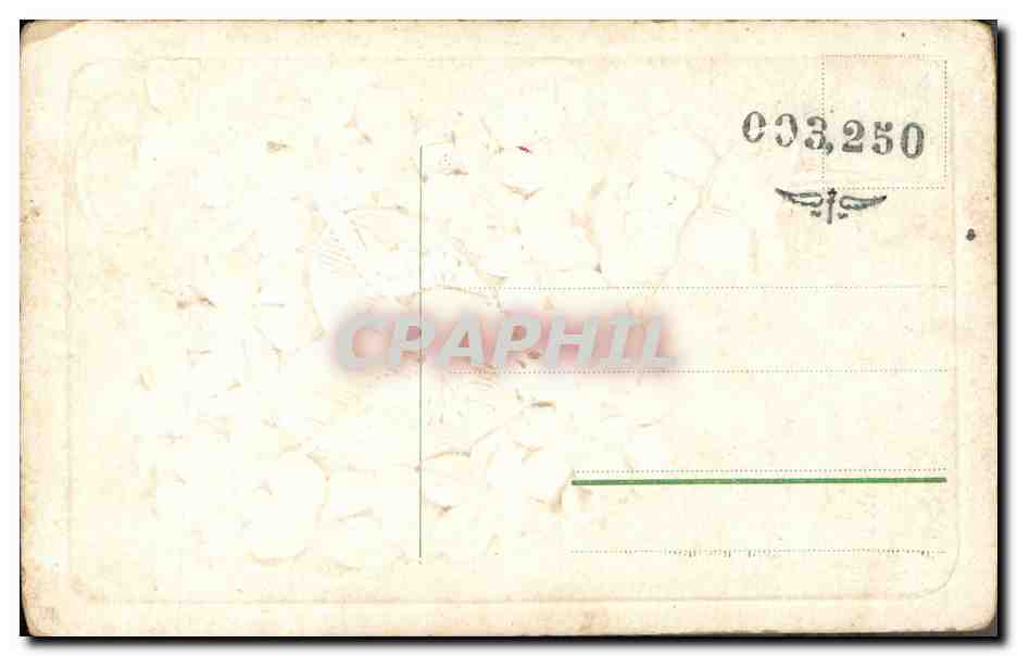 CPA Fantaisie Fleurs Colombes Coeur  — Verso