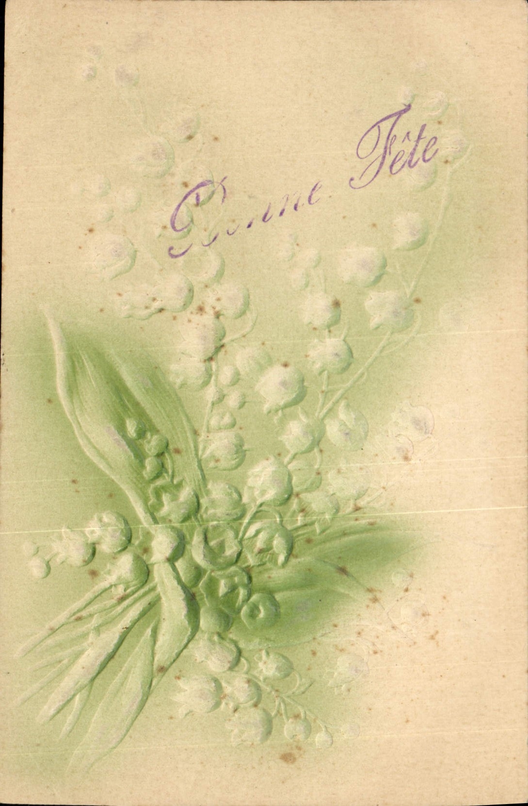 CPA Fantaisie Fleurs Muguet 