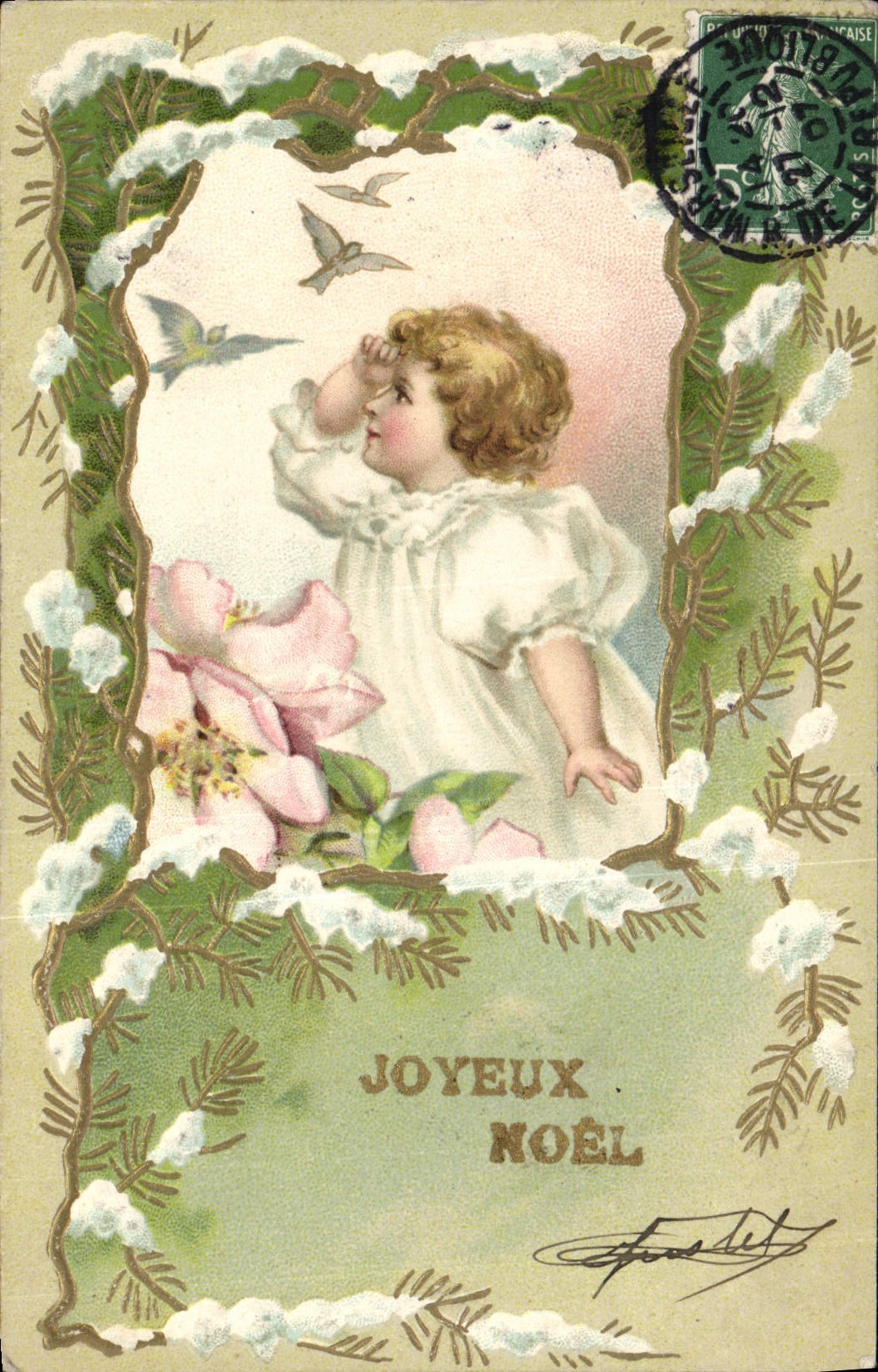 CPA Fantaisie Enfant Noel 