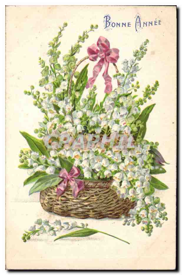 CPA Fantaisie Fleurs Muguet 