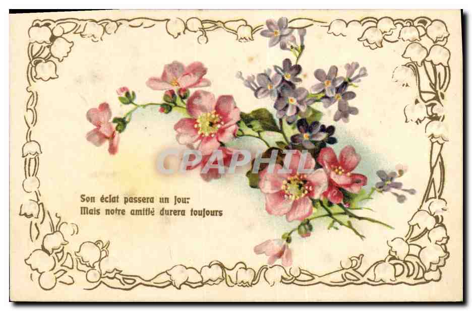 CPA Fantaisie Fleurs 