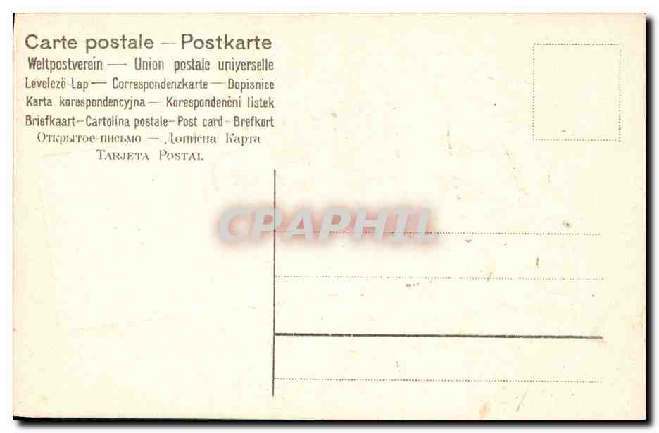 Bouquet de violettes et de trèfles — Bonne Année — éditeur non visible — Verso