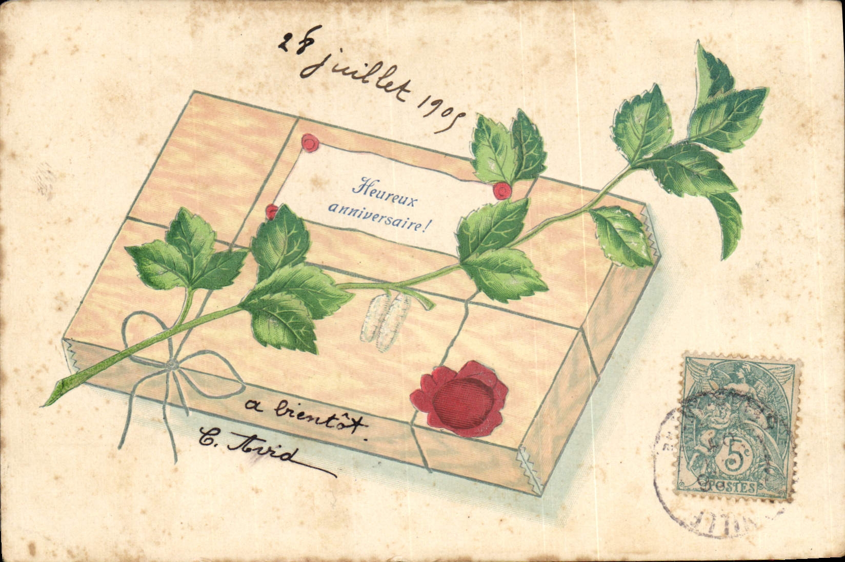 CPA Fantaisie Fleurs 
