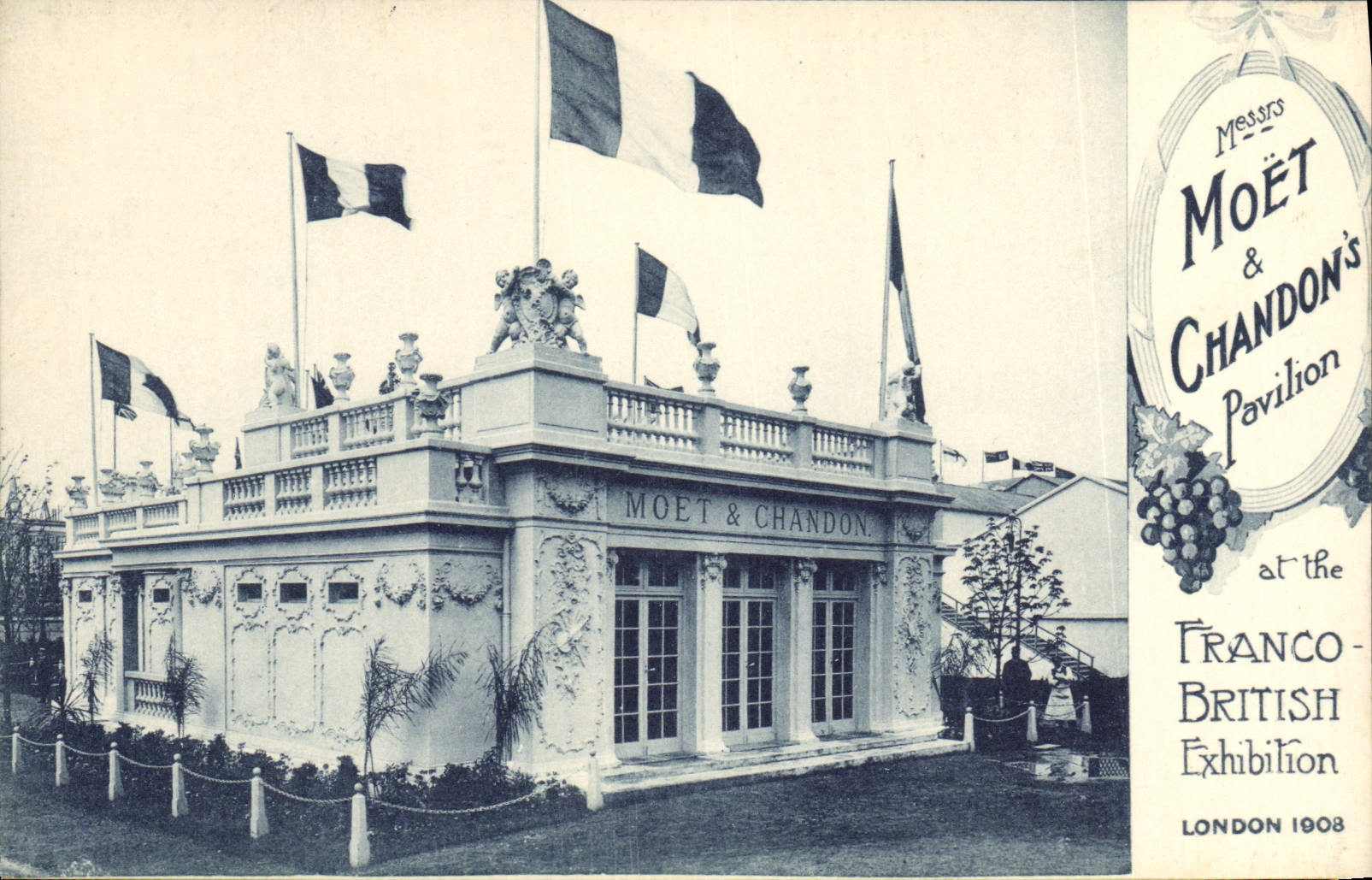 Pavillon Moët & Chandon — Franco-British Exhibition — London 1908 — Raphael Tuck & Sons