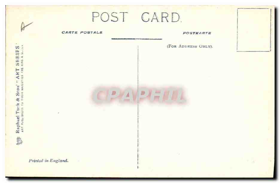 Pavillon Moët & Chandon — Franco-British Exhibition — London 1908 — Raphael Tuck & Sons — Verso