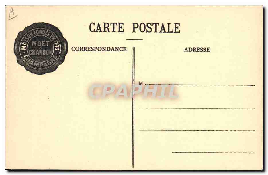 Préparation de la Futaille pour les Vendanges — Moët & Chandon — Phot. Em. Chopard, Imp. Colding, Reperby — Reverso