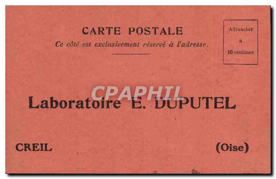 CPA Publicite Laboratoire Duputel Creil Melubrine 