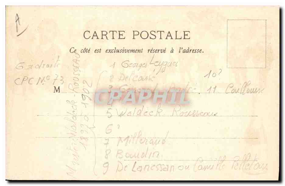 CPA Publicite Cristal Mont Pilat Eaux Minerales Pelussin Loire  — Verso