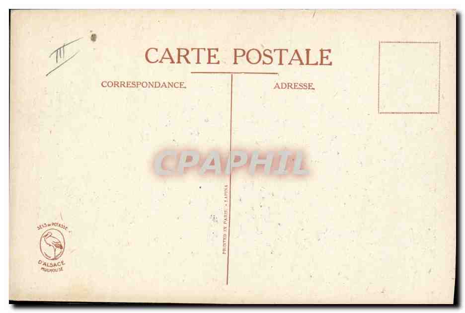 CPA Publicite Traitement de la potasse d'Alsace  — Verso