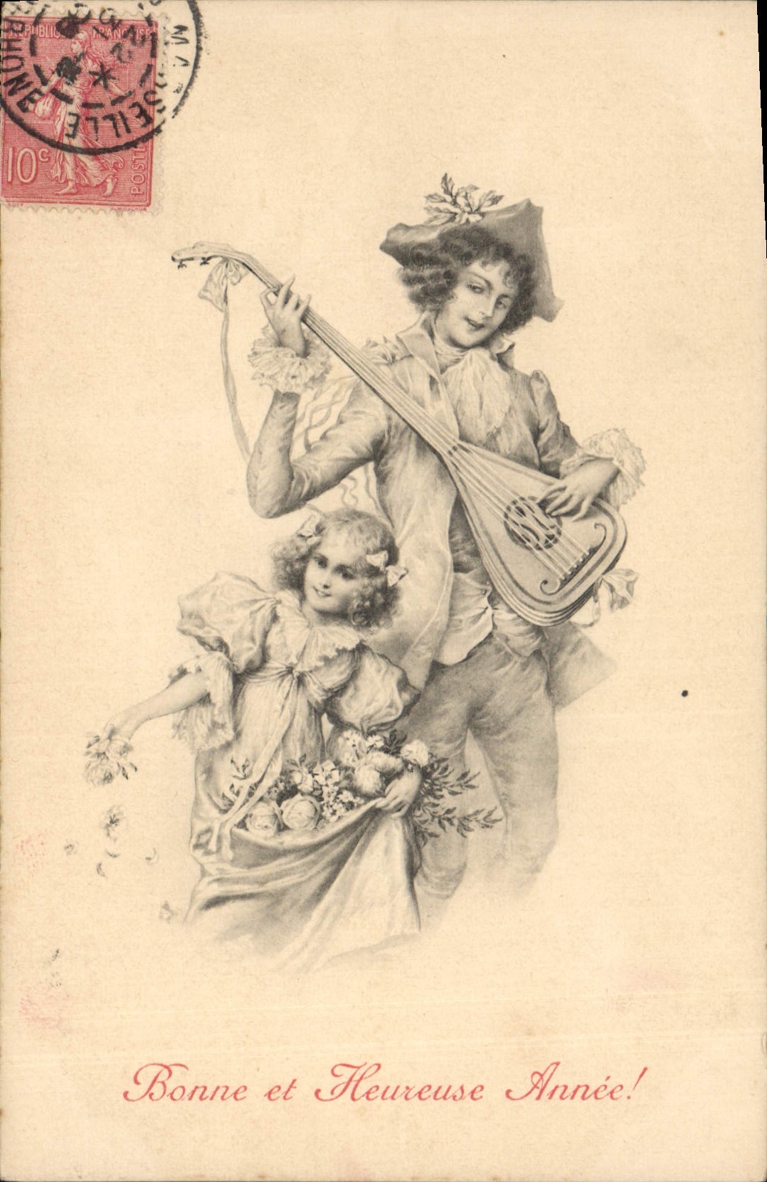 CPA Fantaisie Illustrateur Musicien Enfant 