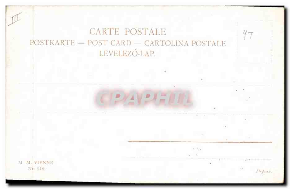 CPA Fantaisie Illustrateur Chevaux Hippisme  — Rückseite
