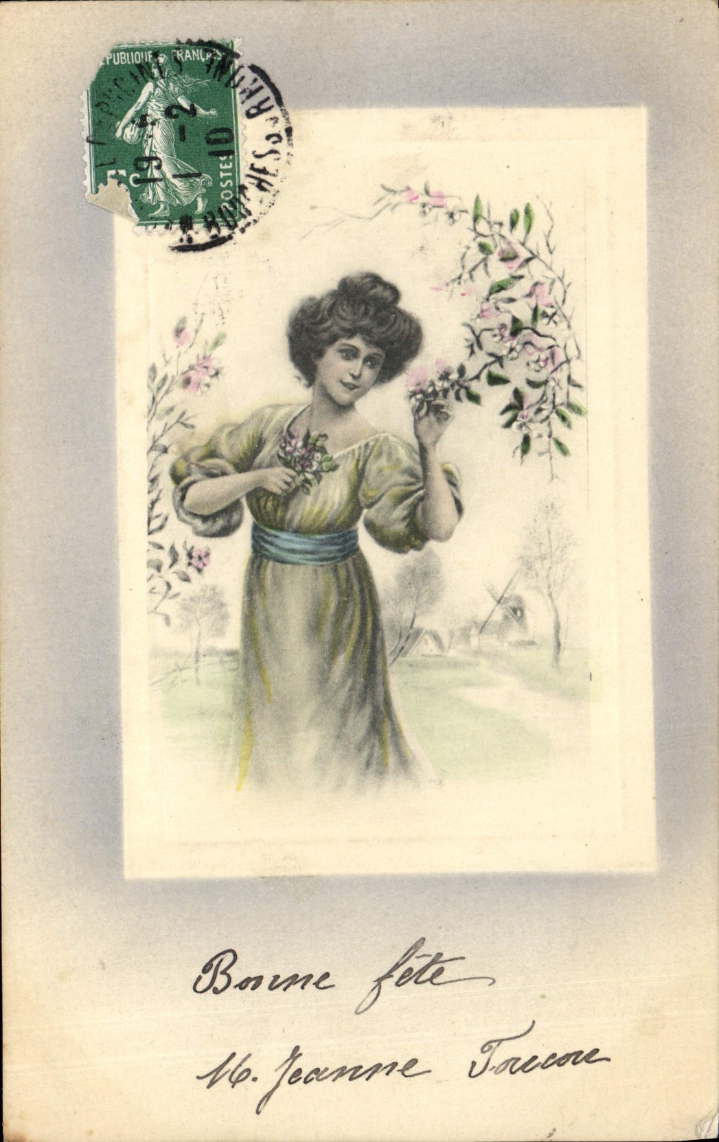 CPA Fantaisie Illustrateur Femme 