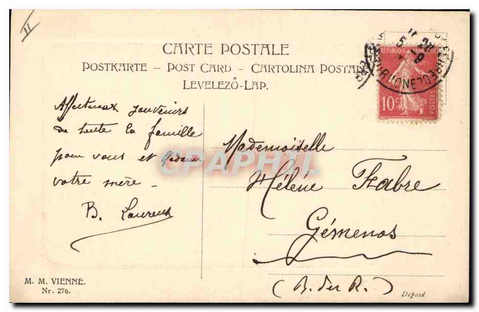 CPA Fantaisie Illustrateur Femme  — Rückseite