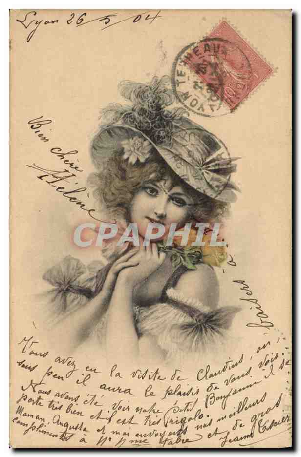 CPA Fantaisie Illustrateur Femme 