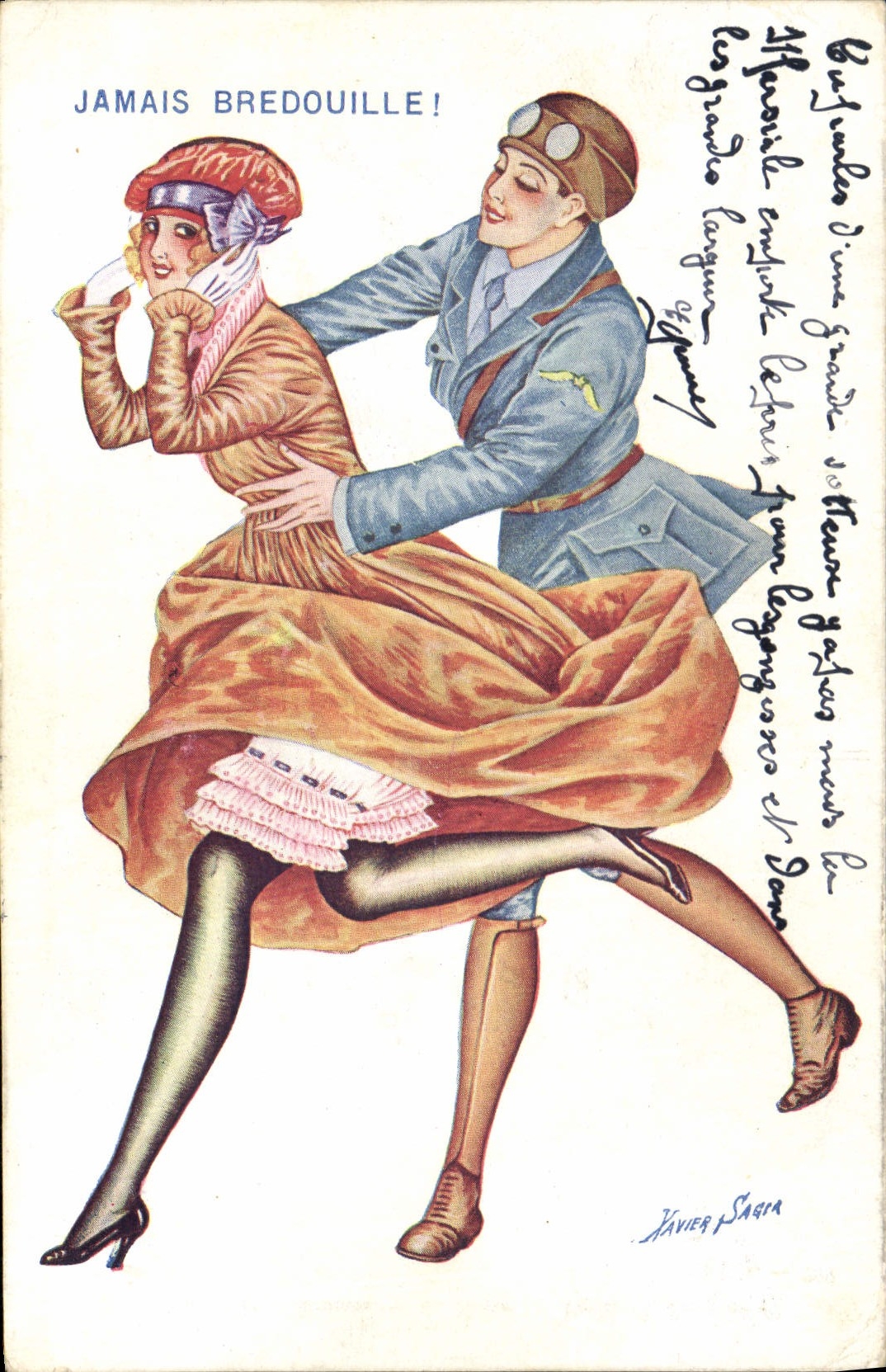 CPA Fantaisie Illustrateur Sager Jamais bredouille 